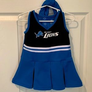 Detroit Lions girls cheerleading outfit